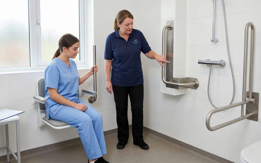 What care-home managers should look for when specifying support rails and shower seating